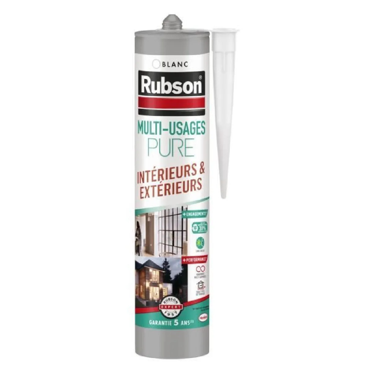 Non Communiqué Blanc Mastic D'étanchéité Multi Usage Pure Rubson 280Ml - Image 3