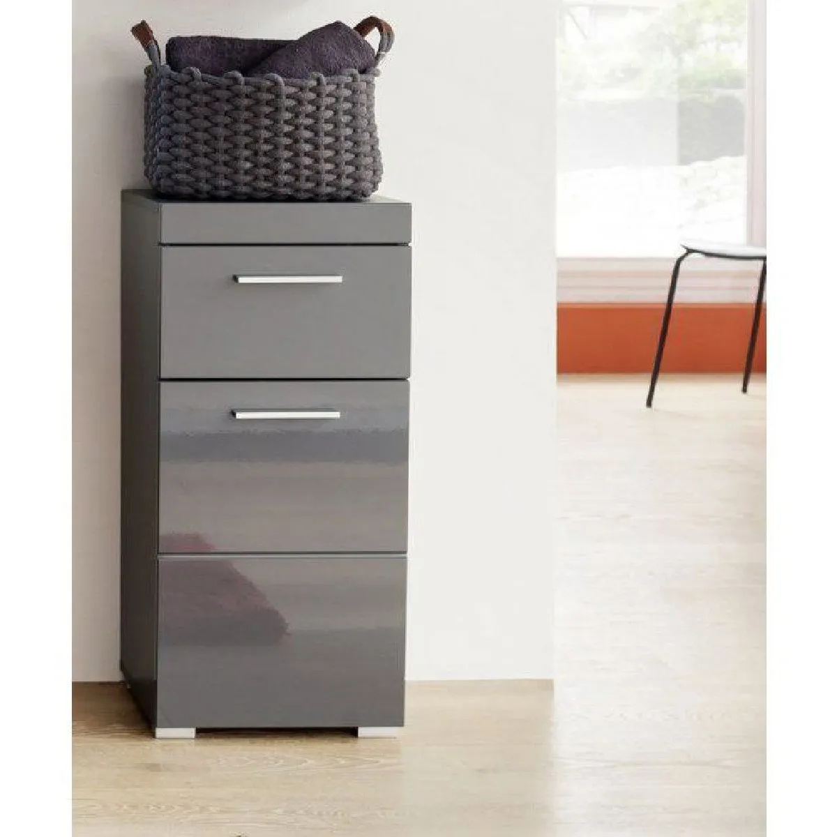 Trendteam Gris Meuble De Salle De Bain Bas