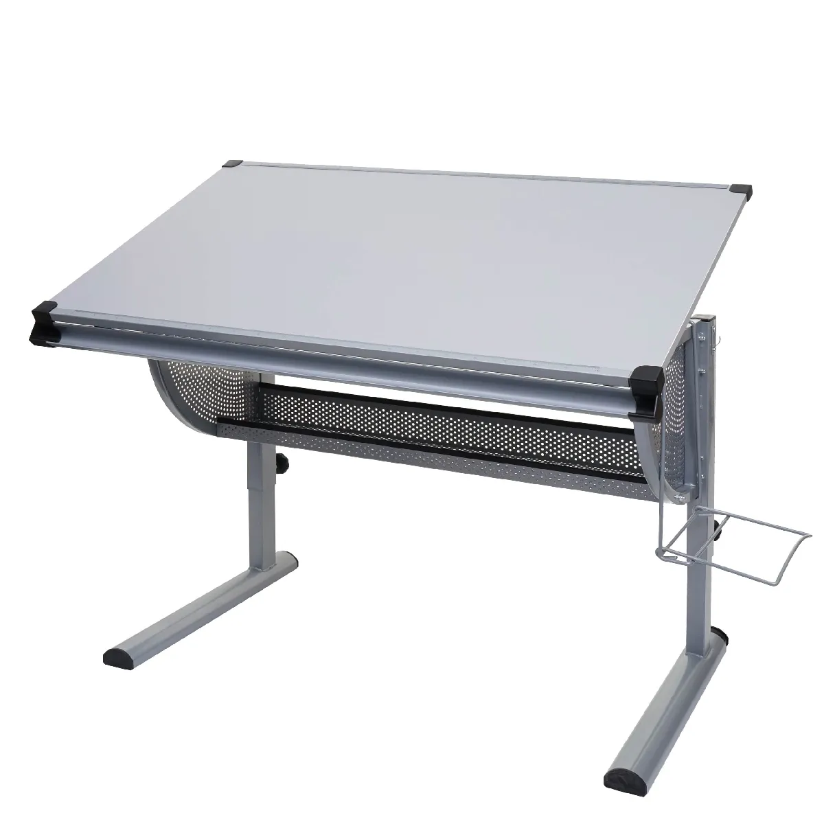 Decoshop26 Bureau réglable enfant - Gris Decoshop26 Bureau réglable enfant - Gris