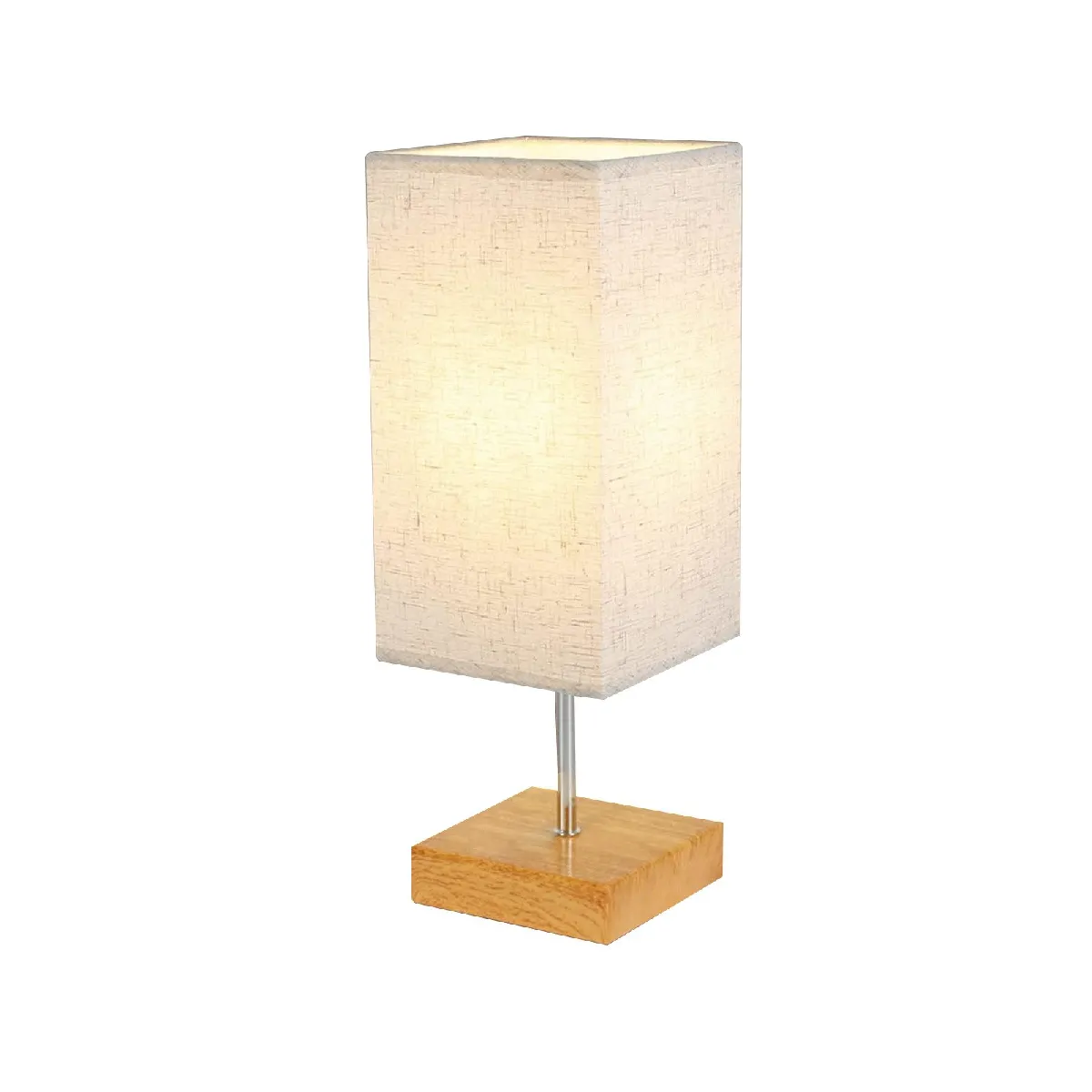 Nettlife Lampe de chevet tactile - Marron
