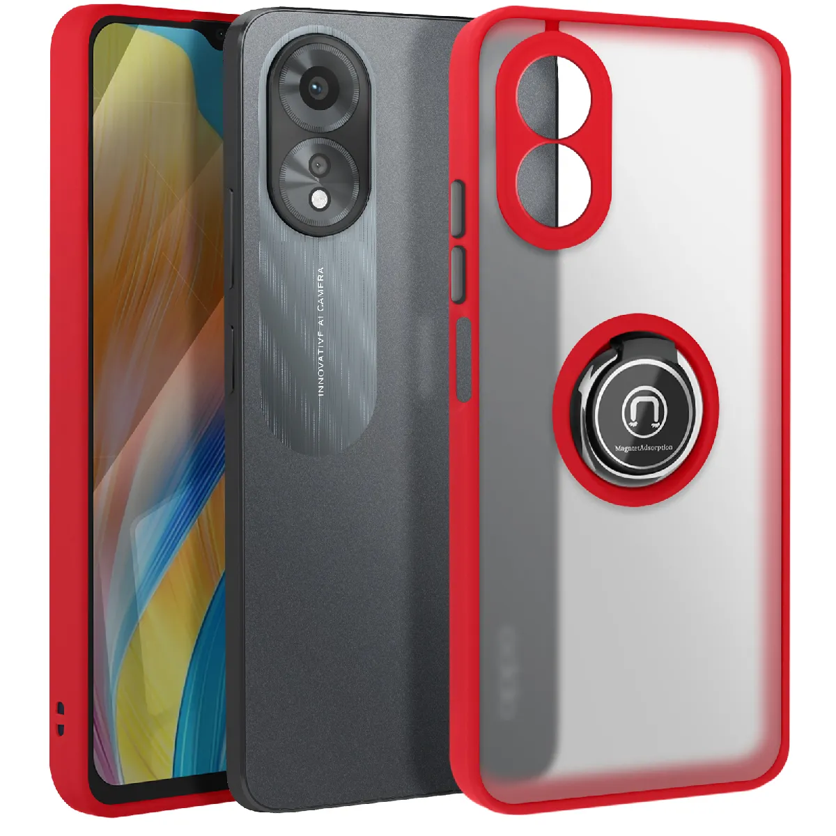 Avizar Rouge Coque Oppo A38