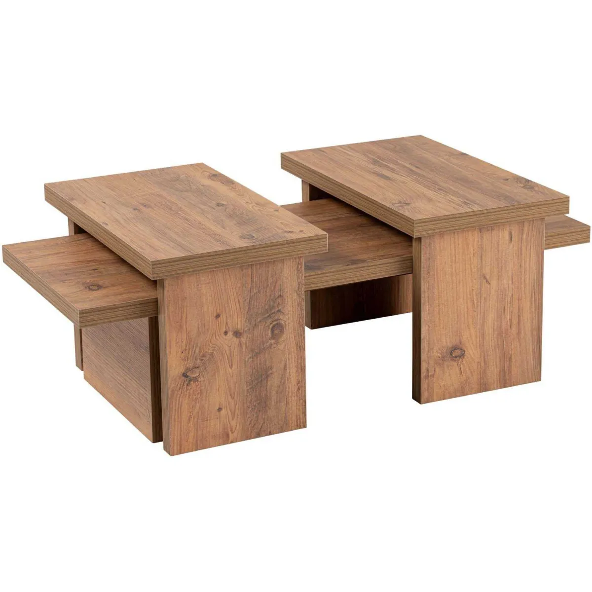 Comparer les prix de Hanah Home Table basse Sanctuary - Marron