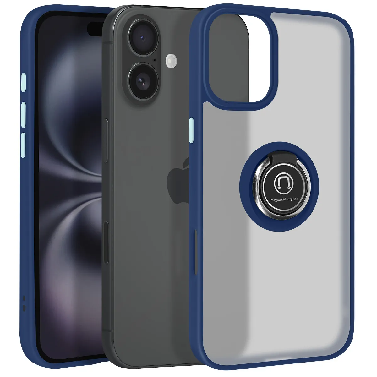 Avizar Bleu Coque Iphone 16 Plus - Nuit