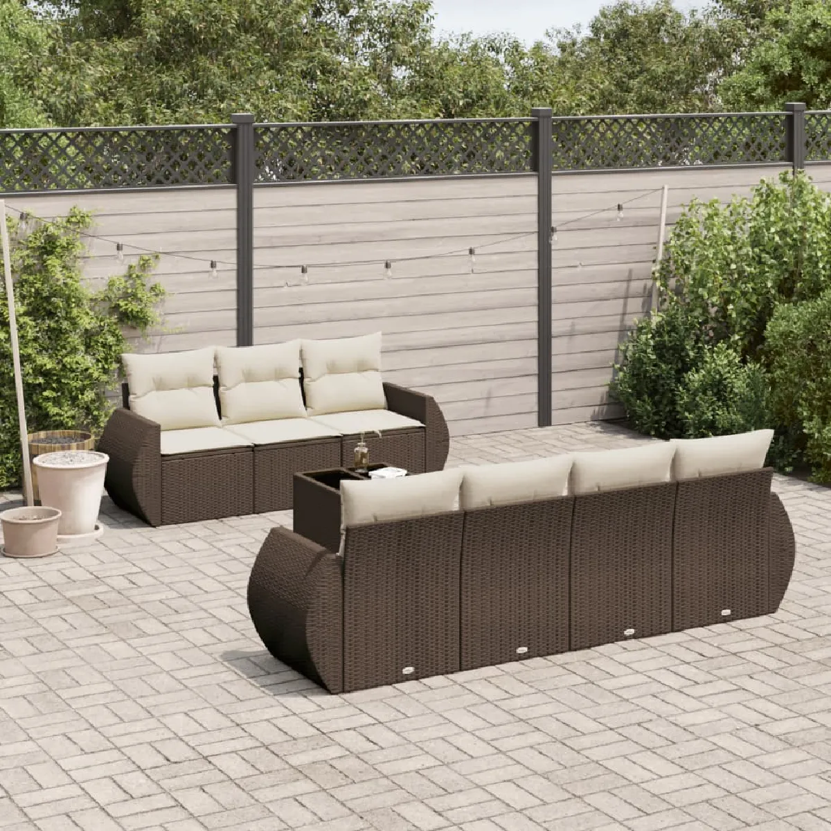 VidaXL Ensemble de Jardin 8 Pièces