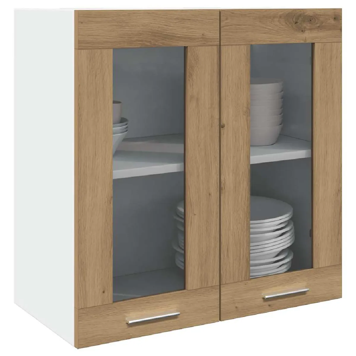 vidaXL Armoire murale chêne artisanal