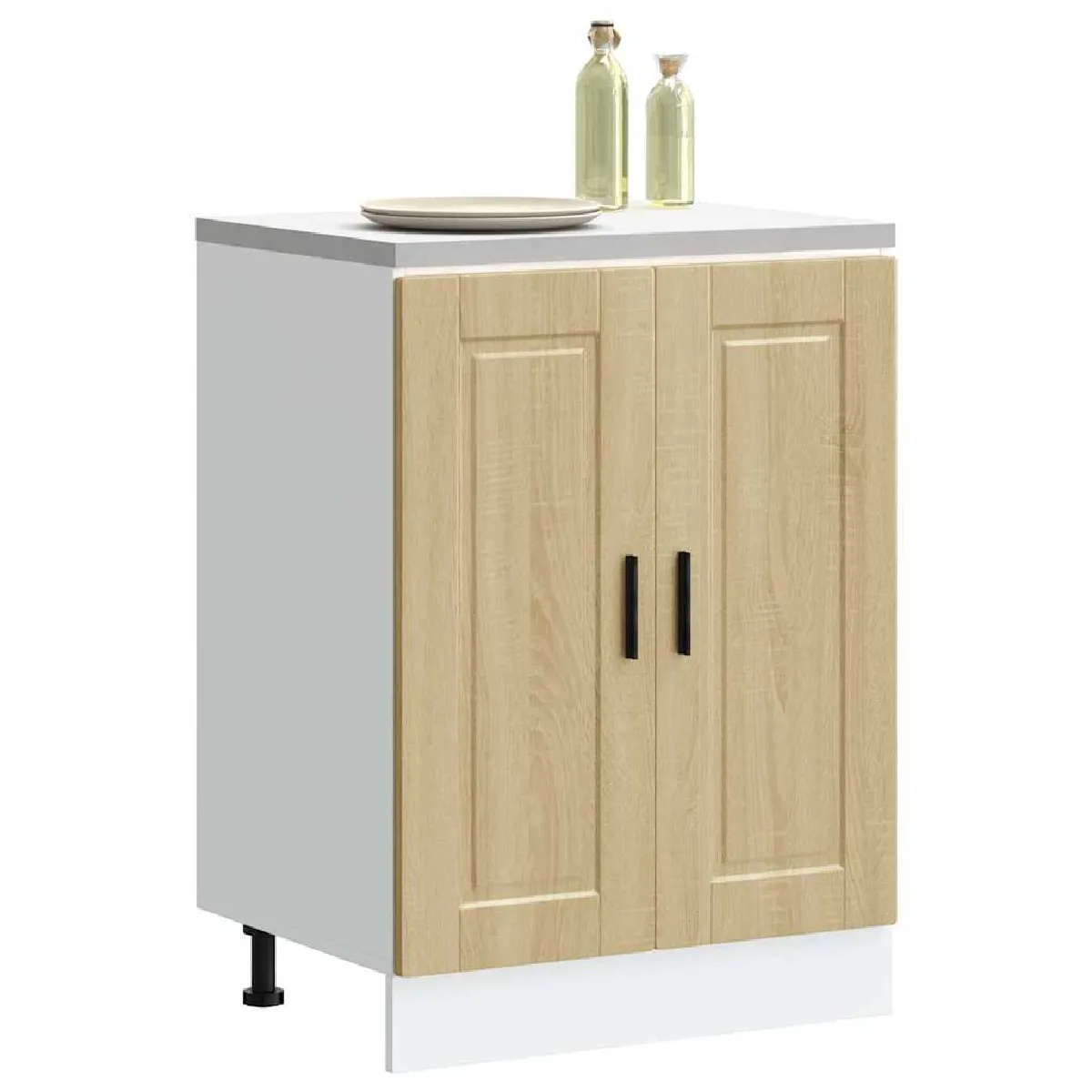 VIDAXL - Armoire de cuisine Porto - Chêne Sonoma - Bois d'ingénierie - Image 2