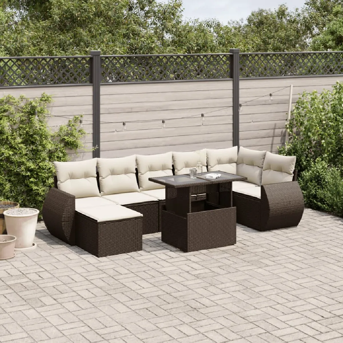 vidaXL Salon 8pcs avec Coussins