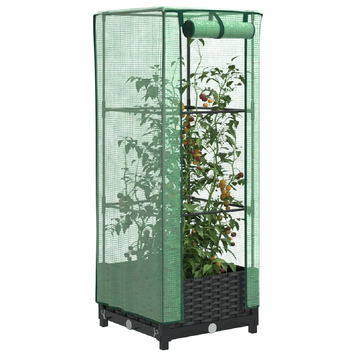 vidaXL Jardinière surélevée Aspect rotin - vue 4