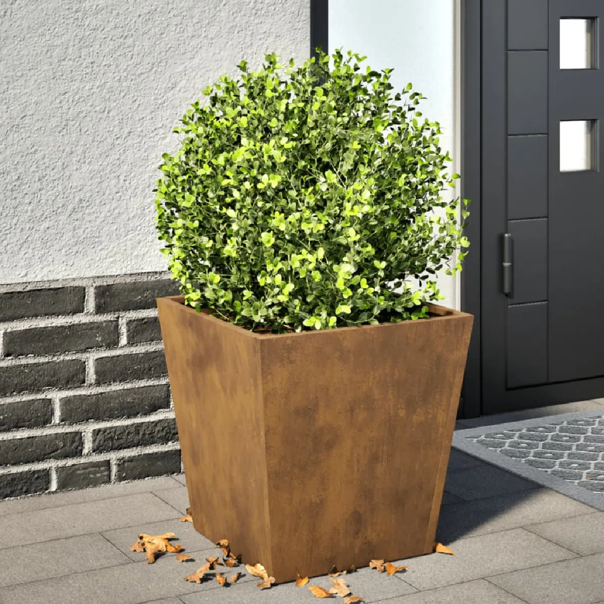 Vidaxl Jardinière 40x40x40 cm acier corten jardinière dextérieur boîte à fleurs boîte de jardin jardinière de patio 851064