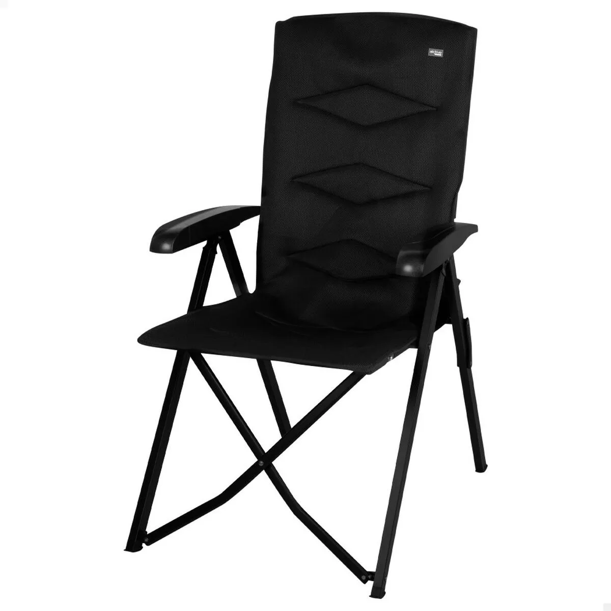 Aktive Chaise de jardin pliante - Noir Aktive Chaise de jardin pliante - Noir