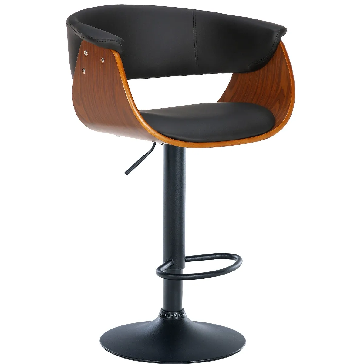 Decoshop26 Tabouret de bar design - Marron