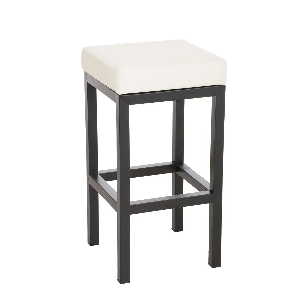 Decoshop26 Tabouret de bar Crème - vue 9