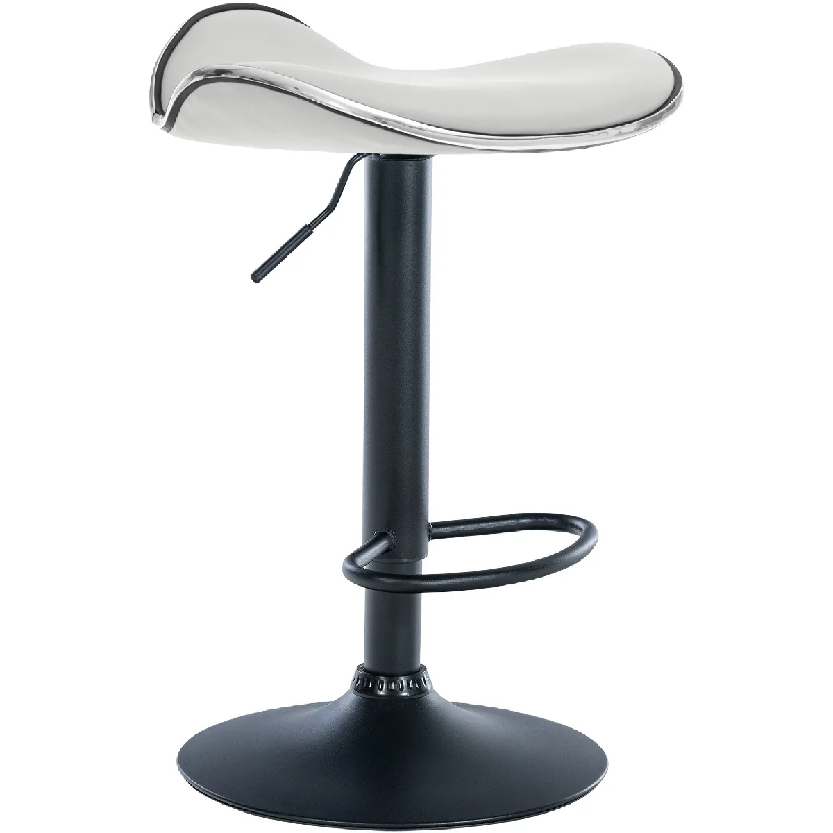 Decoshop26 Tabouret de bar design - Blanc