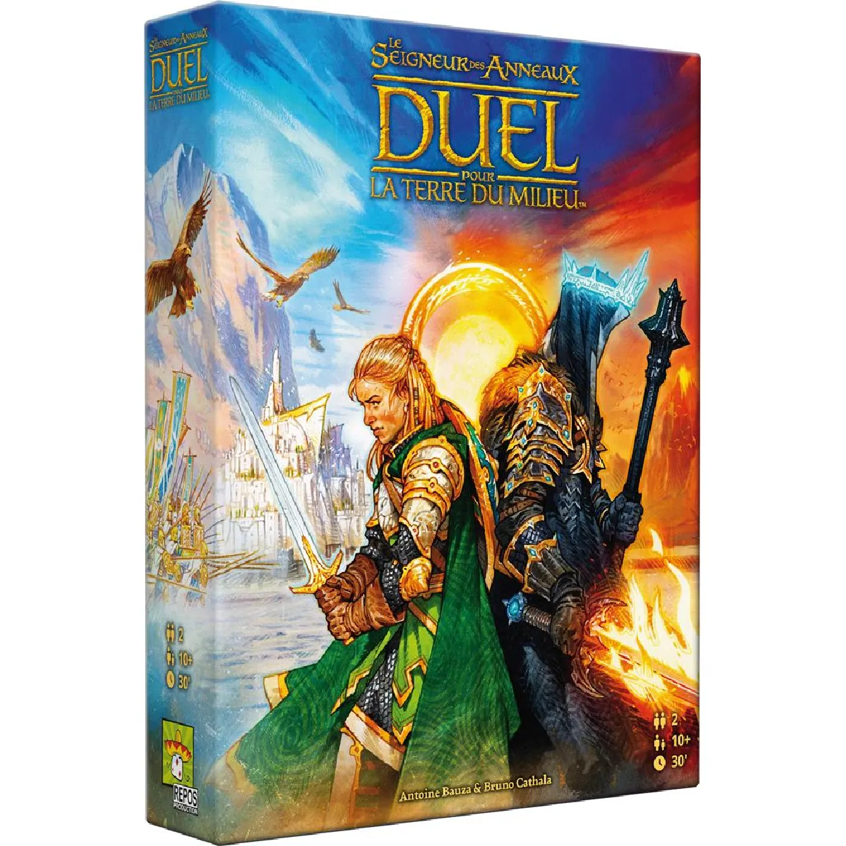 Jeu de Stratégie Asmodee Le Seigneur des Anneaux Duel pour la Terre du Milieu – 2 Joueurs, Parties de 30 Min