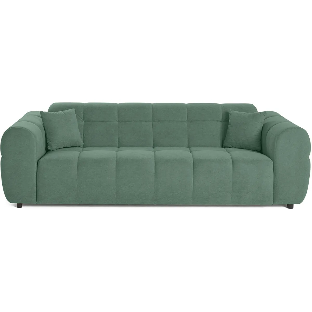 Lisa Design Vert Canapé Droit Ray 3 Places - Sauge