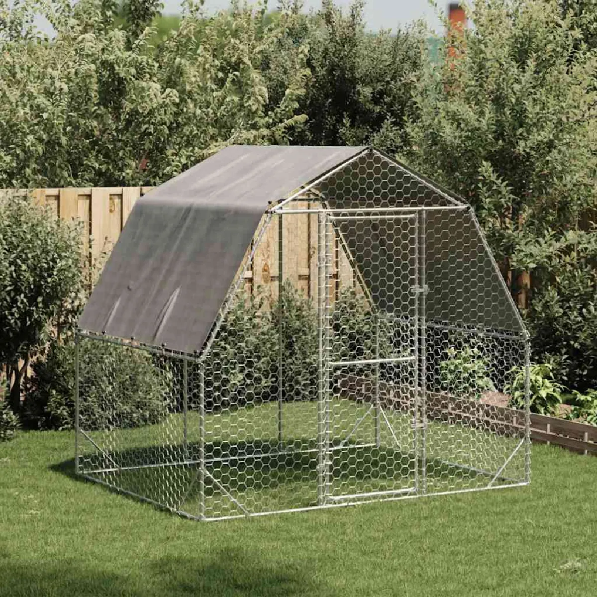 vidaXL Poulailler avec toit 2.5x2x2.25 - vue 2