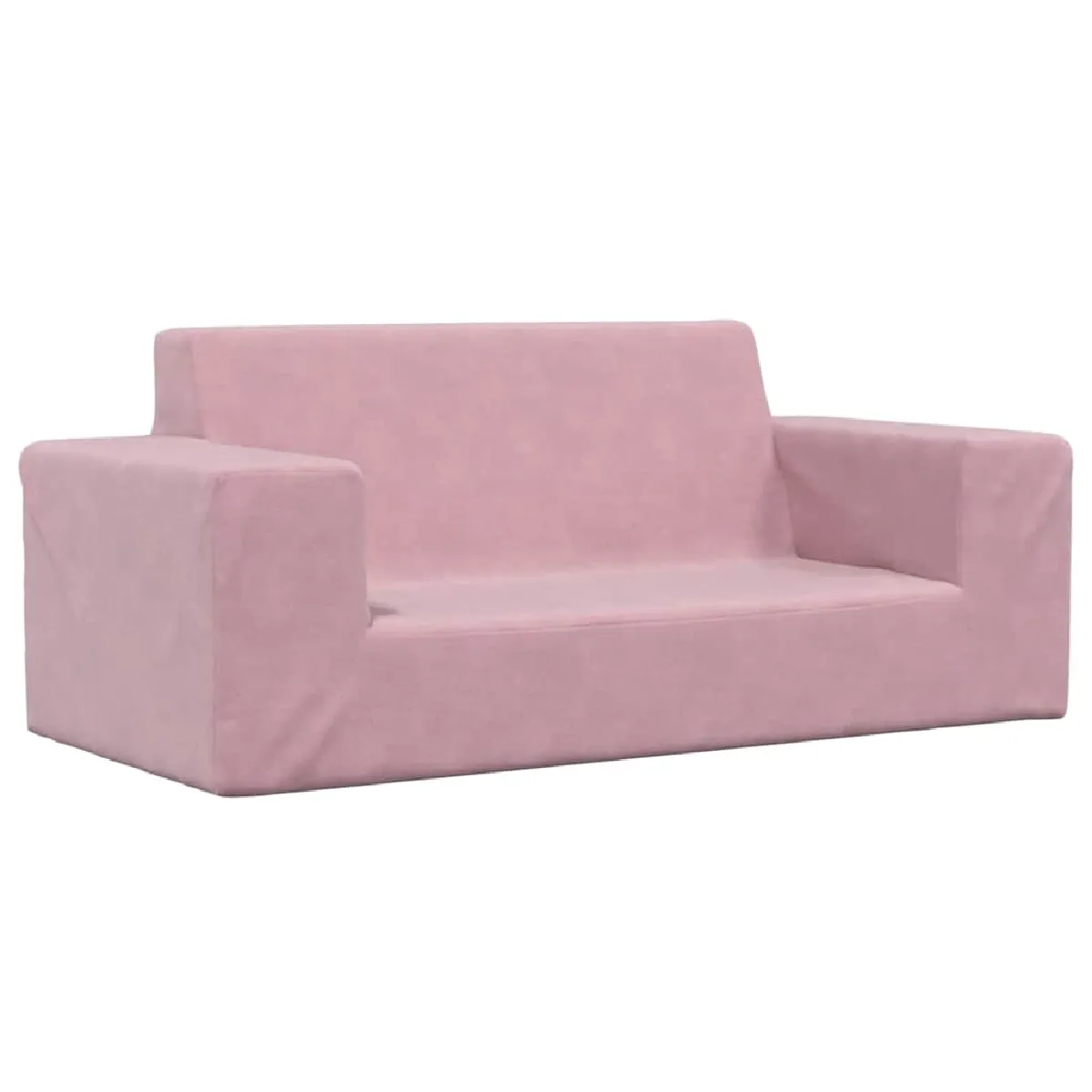 vidaXL Canapé enfants 2 places - Rose