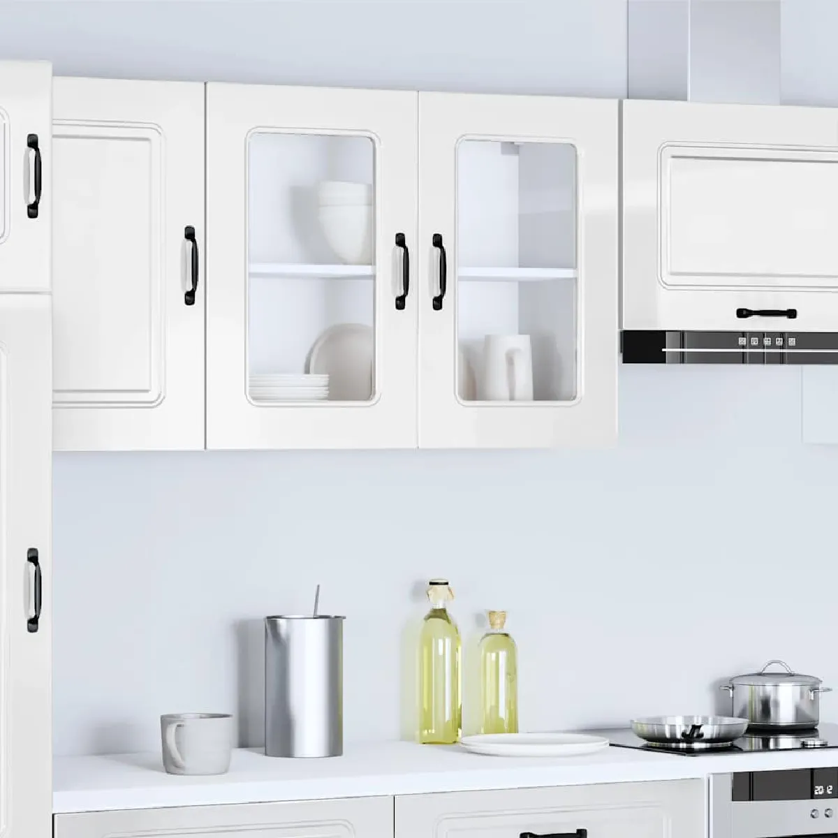 VIDAXL - Armoire murale de cuisine - Kalmar - Blanc - Image 2