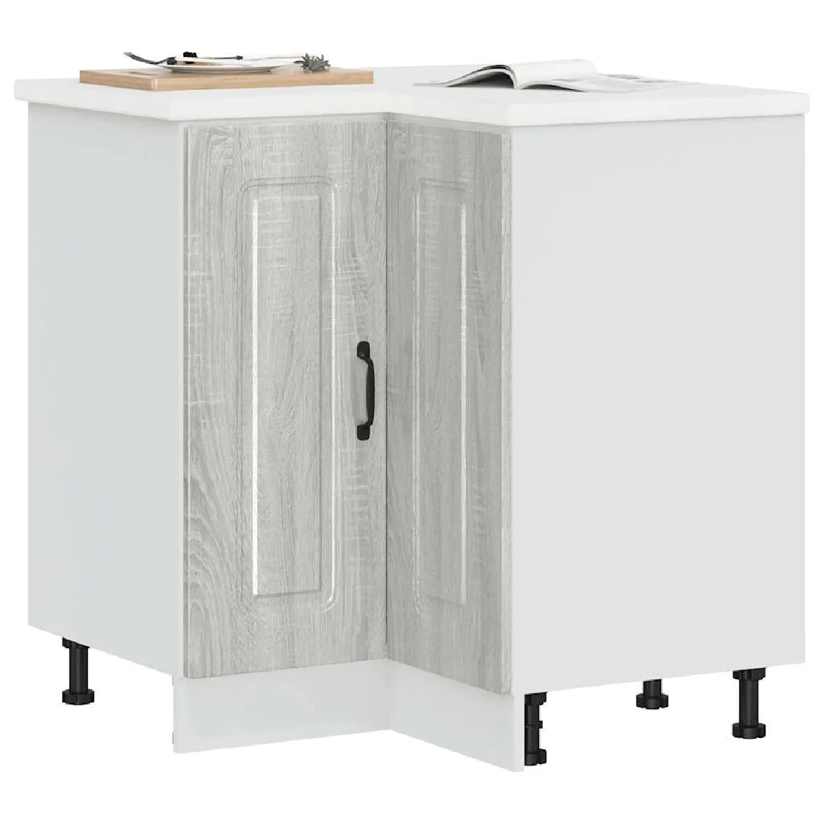 vidaXL Armoire d'Angle Cuisine - Kalmar Sonoma Gris