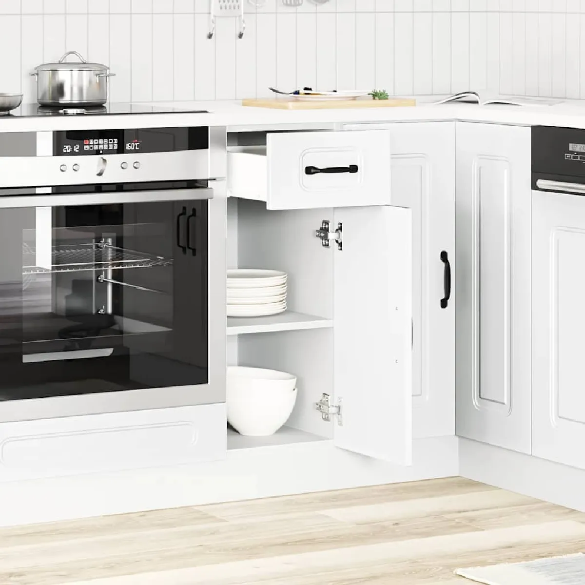 vidaXL Armoire de cuisine Kalmar blanc