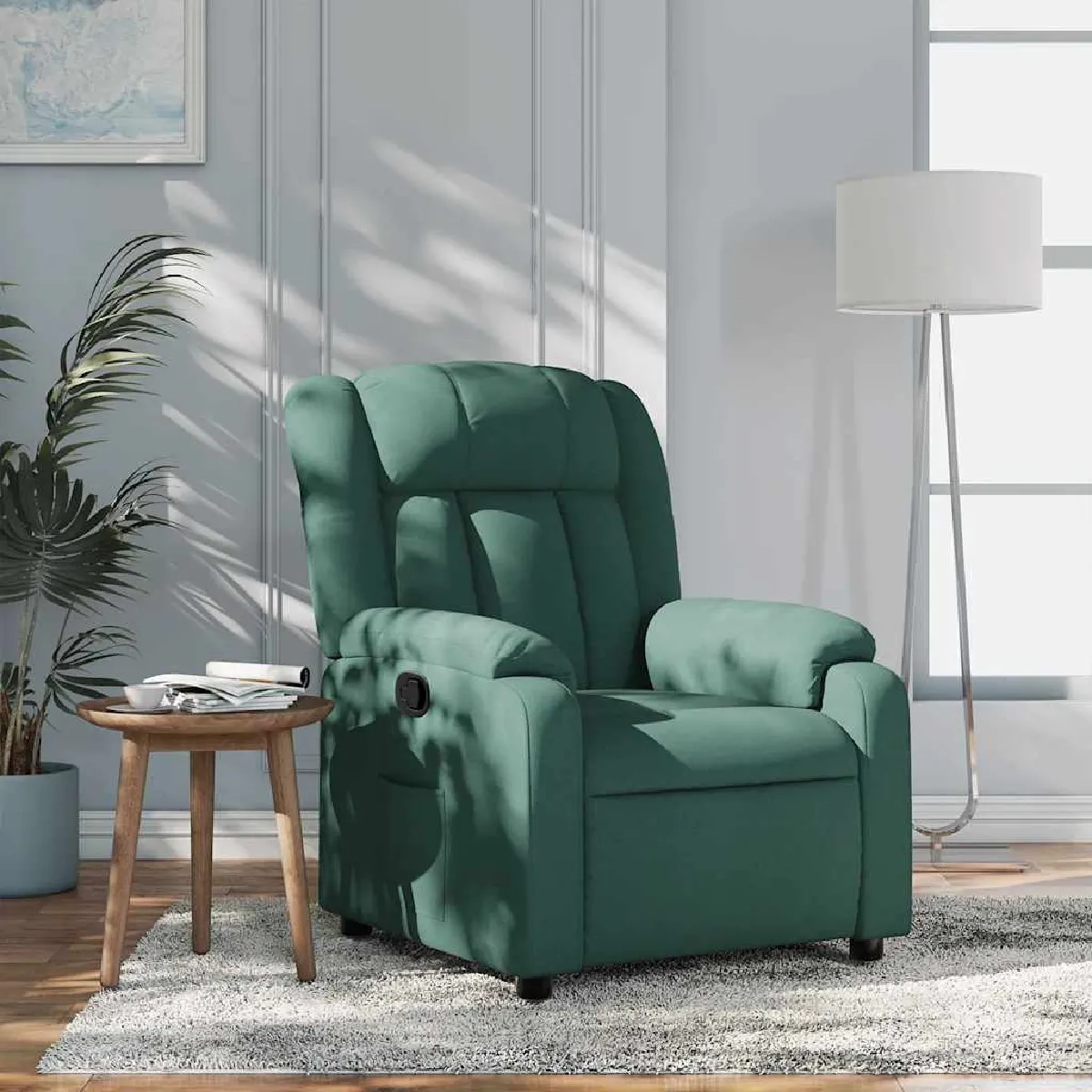 Vidaxl Vert Fauteuil Inclinable - Foncé