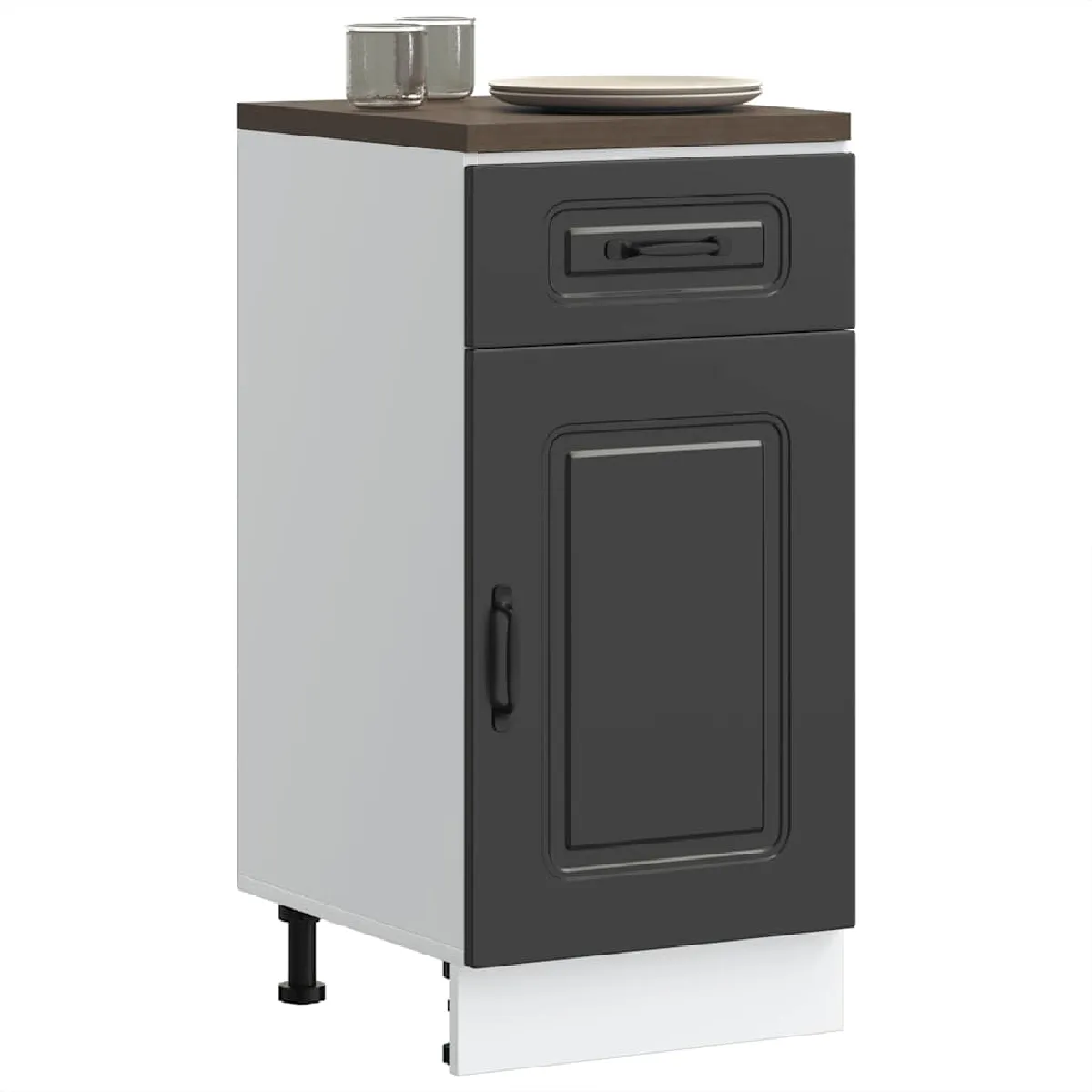 vidaXL Armoire de Cuisine Kalmar - Noir