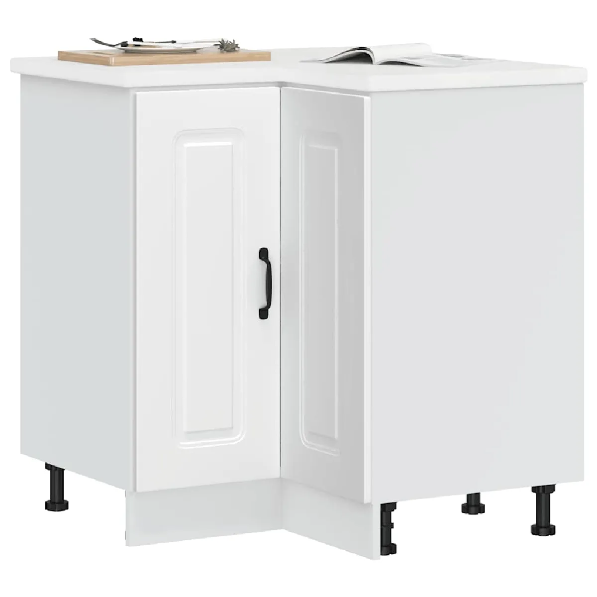 VidaXL Armoire d'Angle de Cuisine Kalmar Blanc