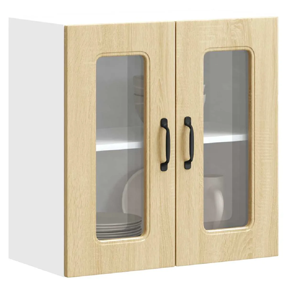 Vidaxl Armoire Murale De Cuisine - Porte En Verre Kalmar