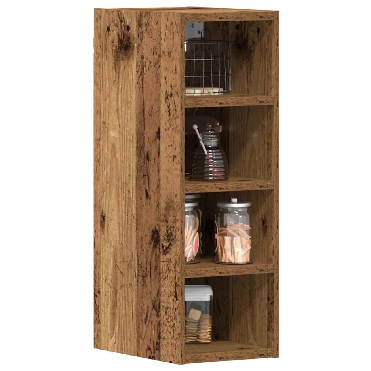 VidaXL Armoire Suspendue Vieux Bois - vue 3
