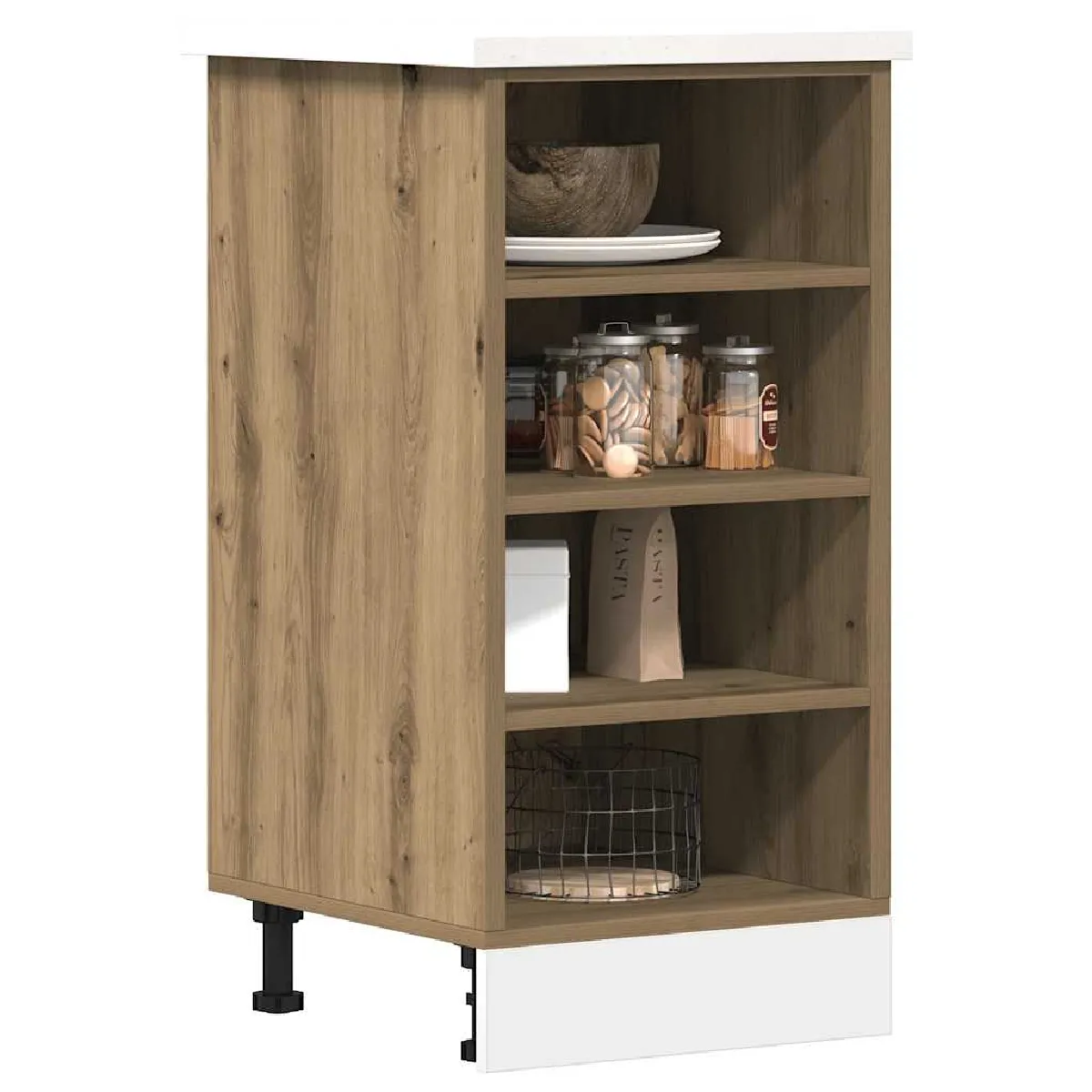 vidaXL Armoire de plancher Chêne artisanal - vue 3
