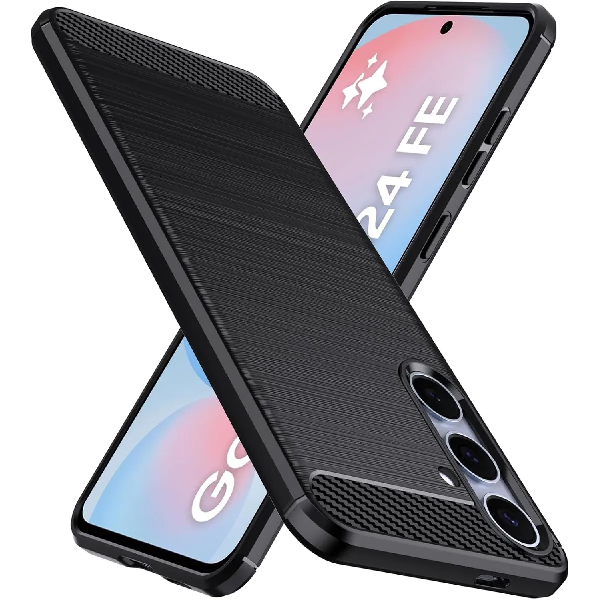 Xeptio Noir Coque Antichoc Samsung Galaxy S24 Fe 5G
