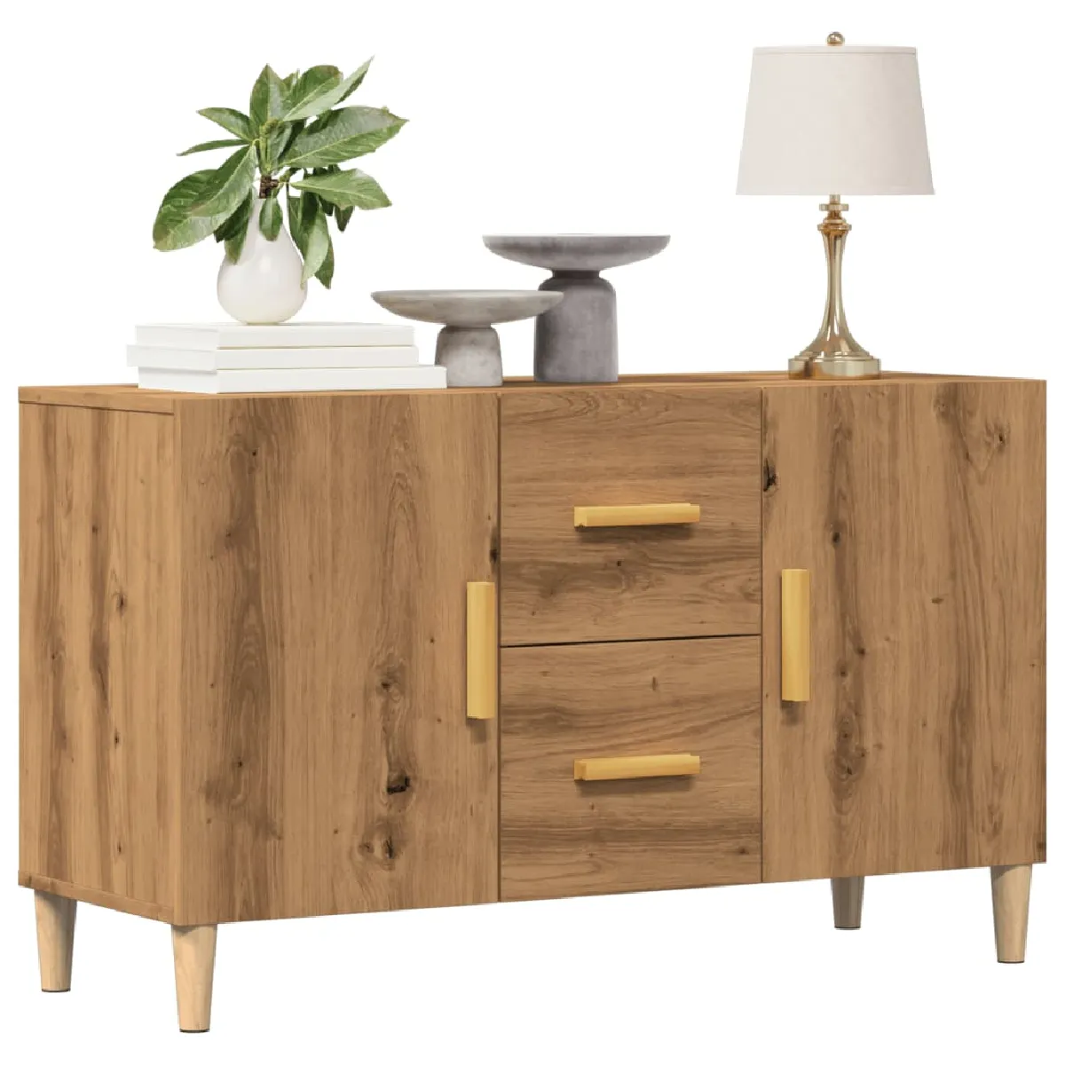 VIDAXL - Buffet - Chêne - 100x36x60 cm - Image 3