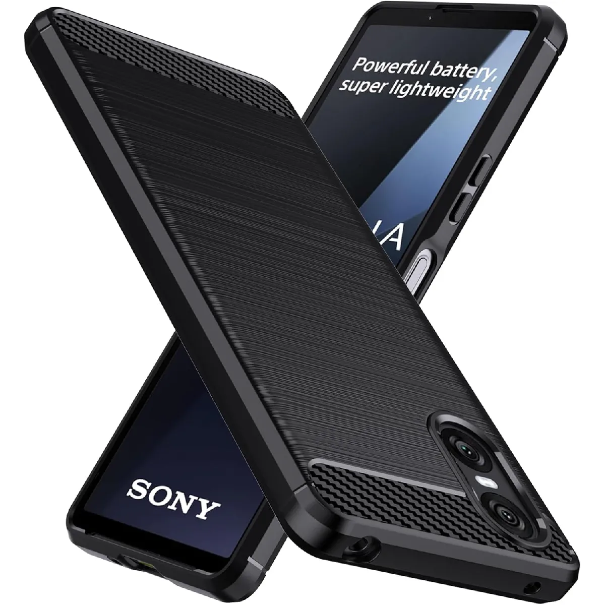 Xeptio Noir Coque Souple Antichoc Sony Xperia 10 Vi 5G