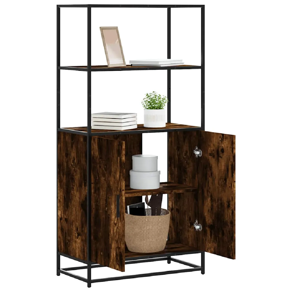 Vidaxl Buffet haut 68x35x139 cm - Chêne