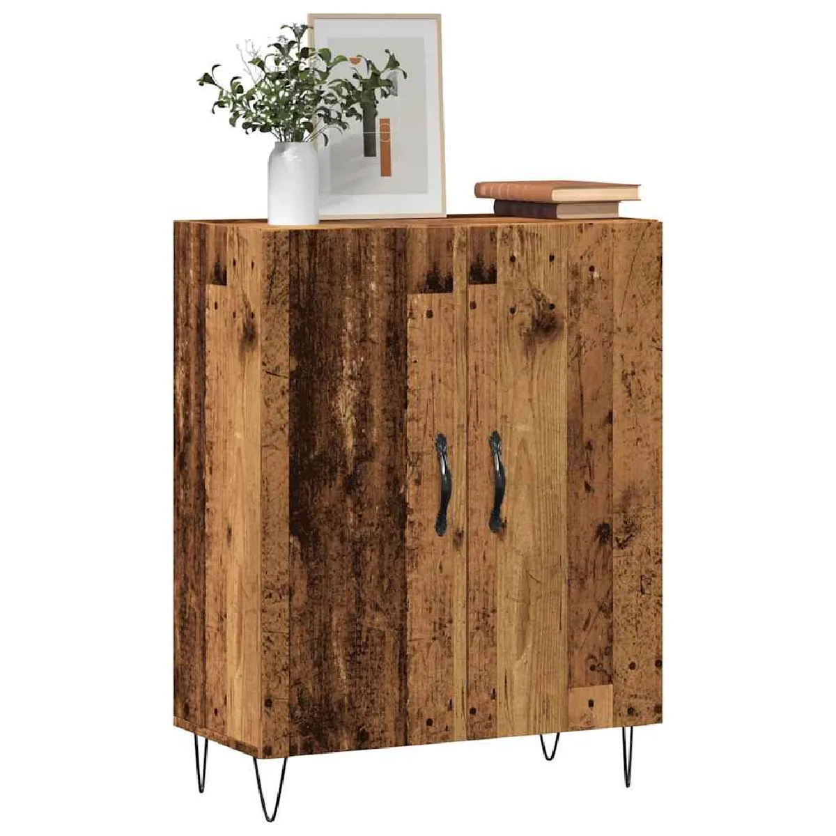 vidaXL - Buffet - 69,5x34x90 cm - Vieux Bois - Image 2