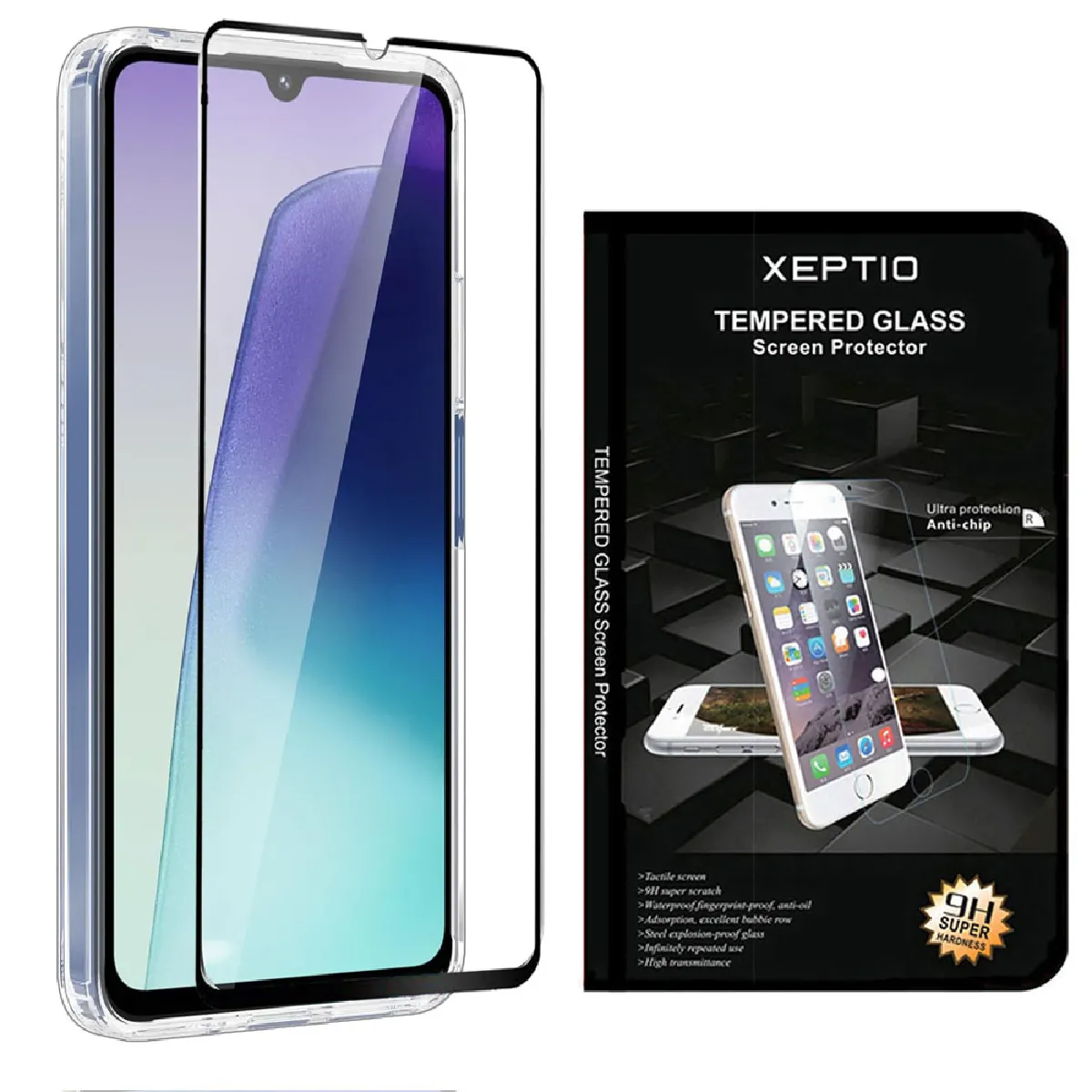 Xeptio Noir Vitre De Protection