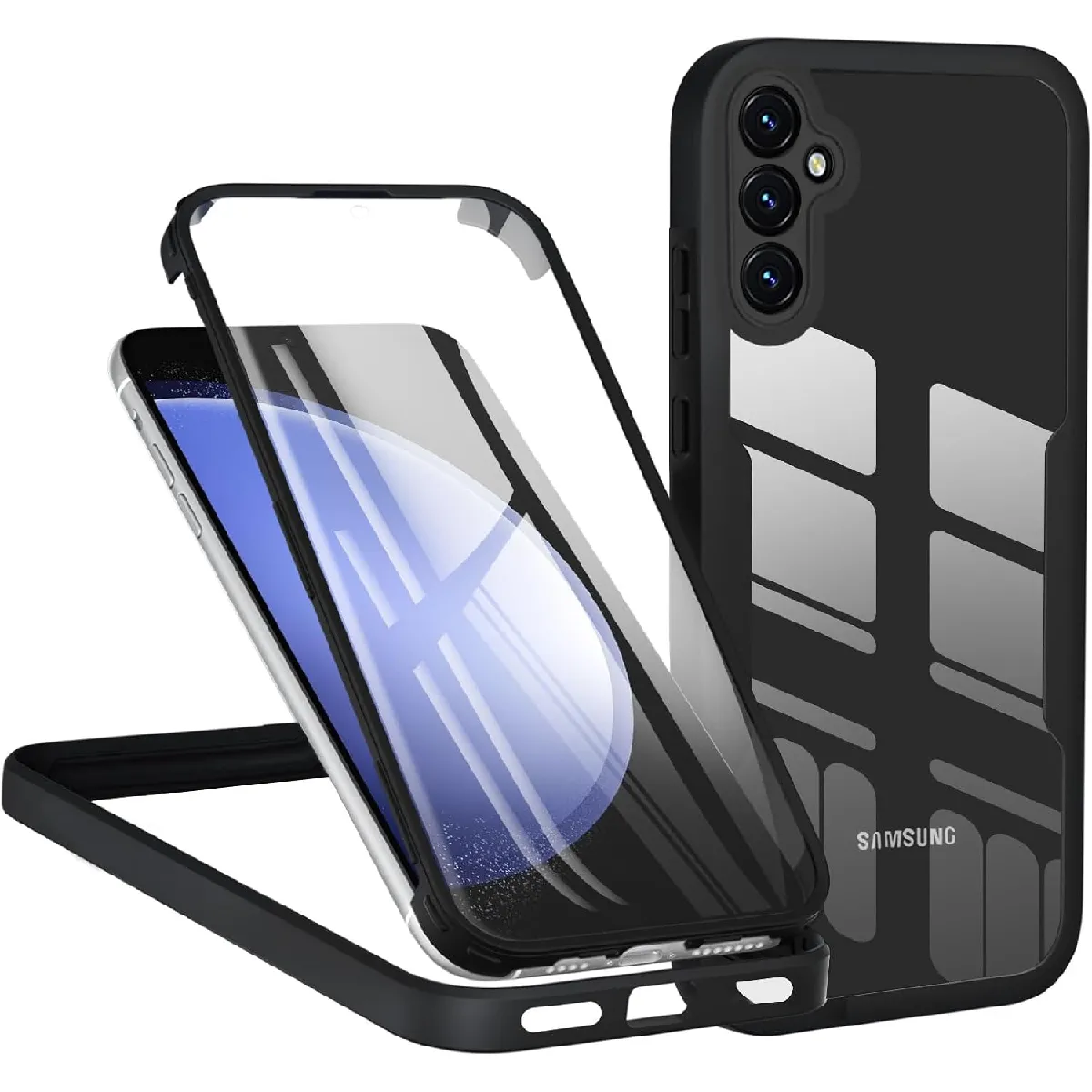 Xeptio Noir Coque Intégrale Samsung Galaxy S24 Fe 5G