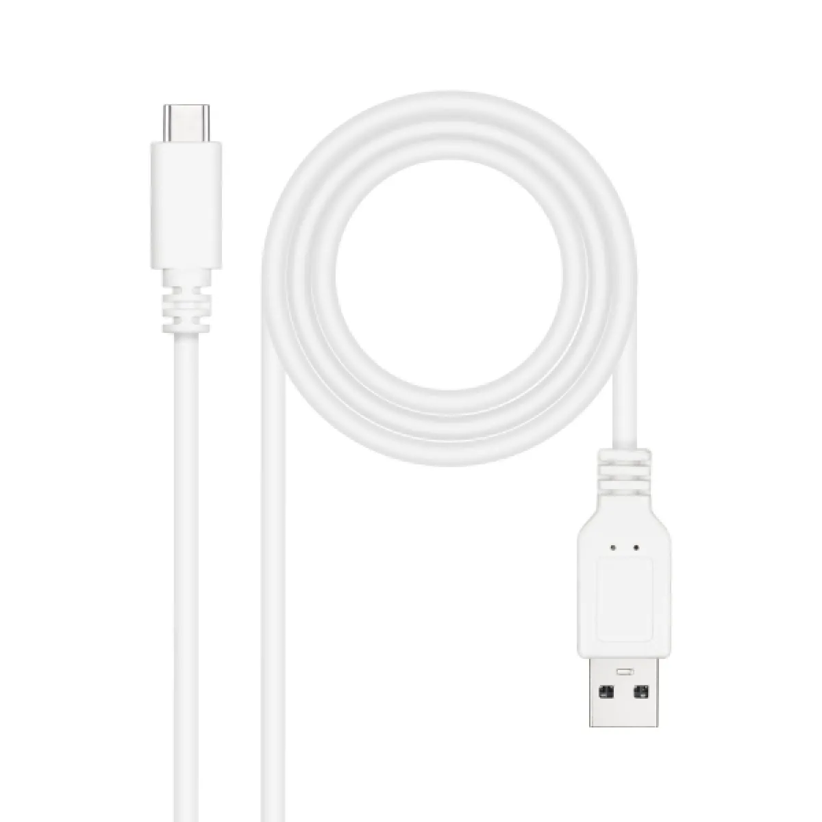 Nanocable Blanc Usb-C / Usb-A 1M