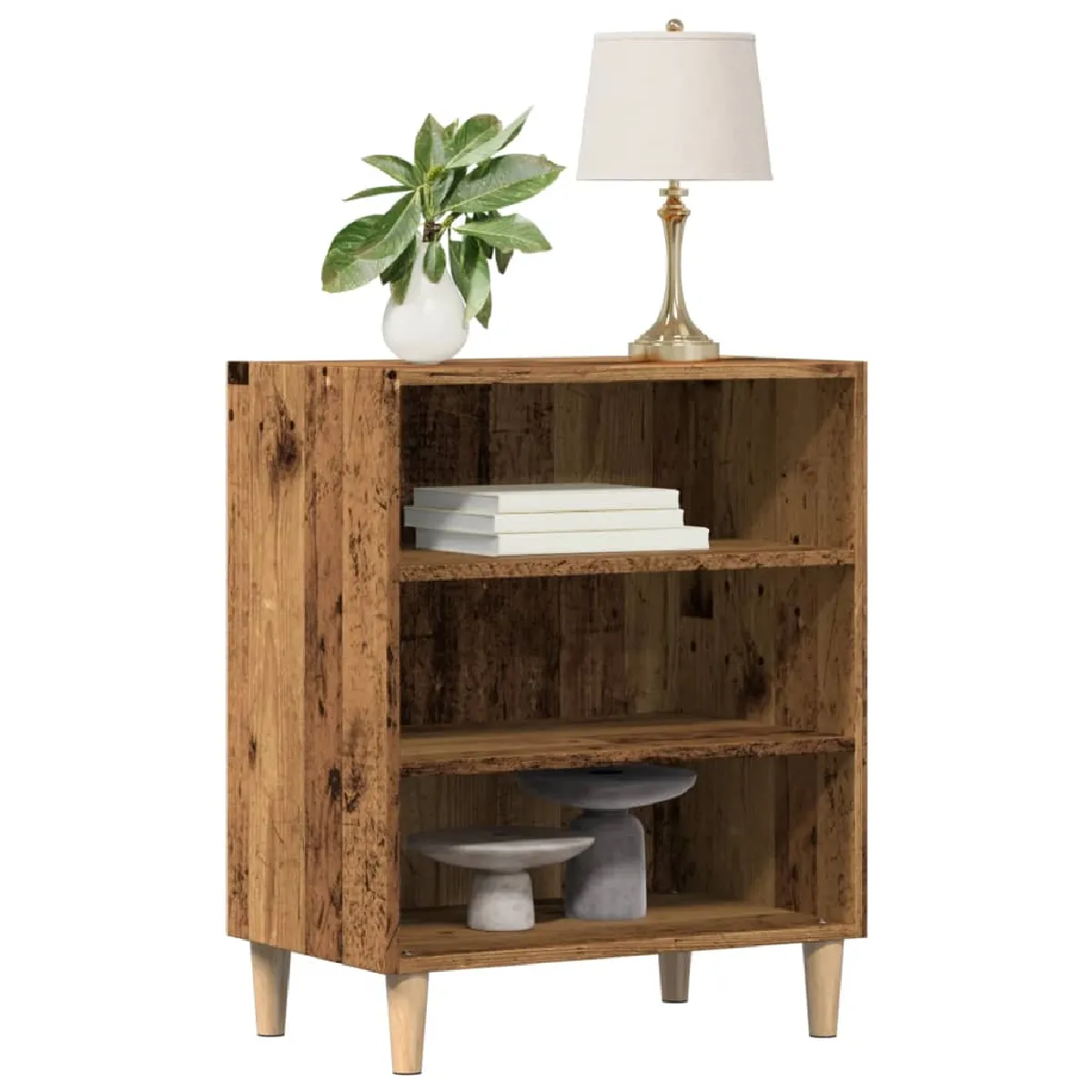 Vidaxl Buffet - Vieux bois 57x35x75 cm