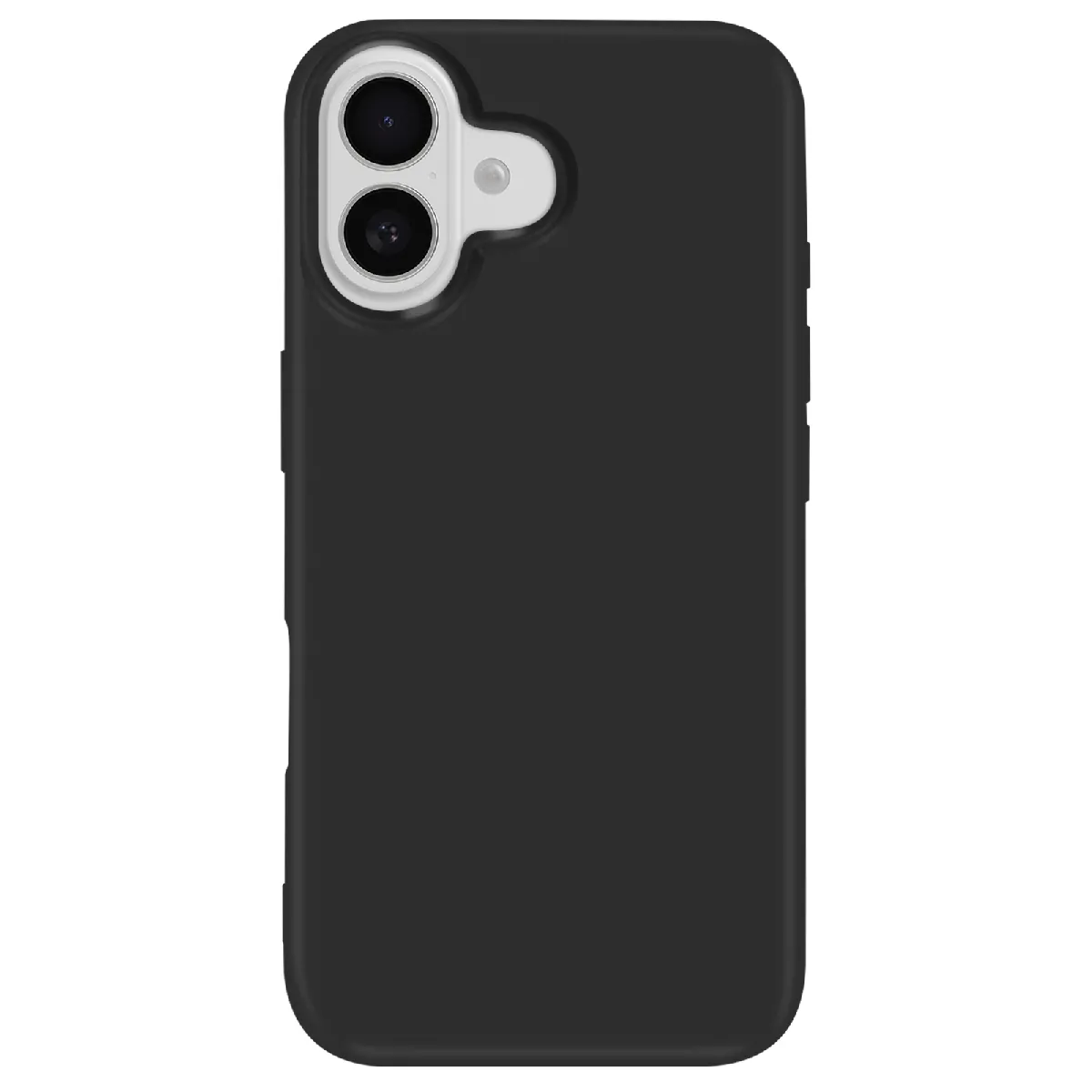 Mayaxess Noir Coque Pour Iphone 16 Plus Silicone Souple Revêtement Fin