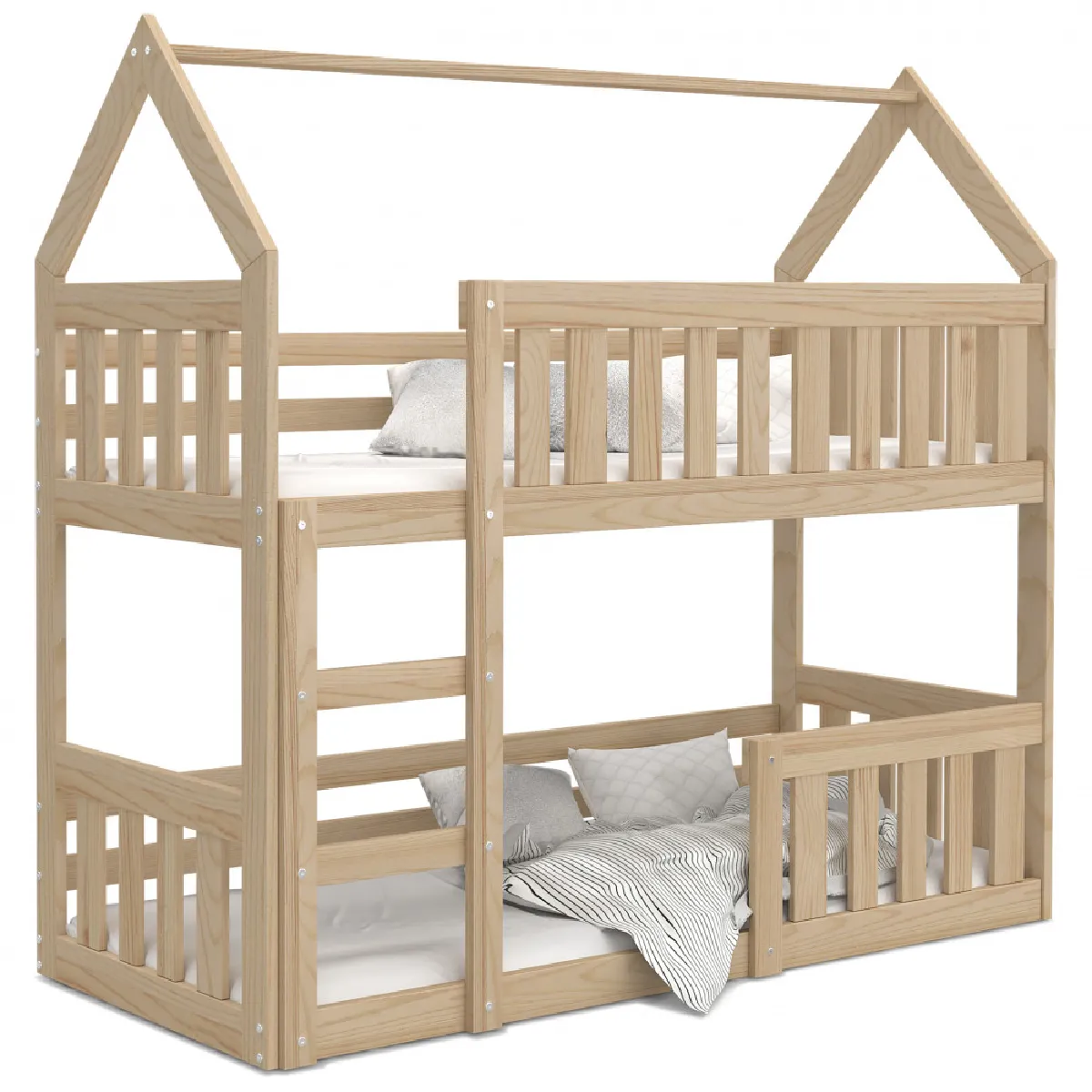 Kids Literie Superposé Cabane Mini 80x160