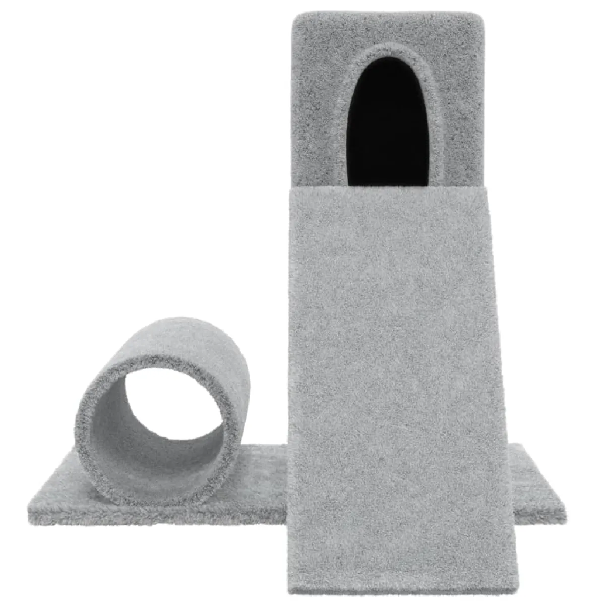 Meilleurs prix pour Arbre à chat meuble tour grimper jouet grattage grattoir escalade plateforme avec griffoir en sisal clair 59 cm gris 02_0022440