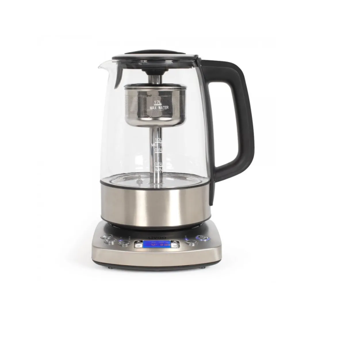 Non Communiqué Gris Bouilloire Sans Fil 1.7L 2000W Verre/ Livoo Dod209 - Image 3