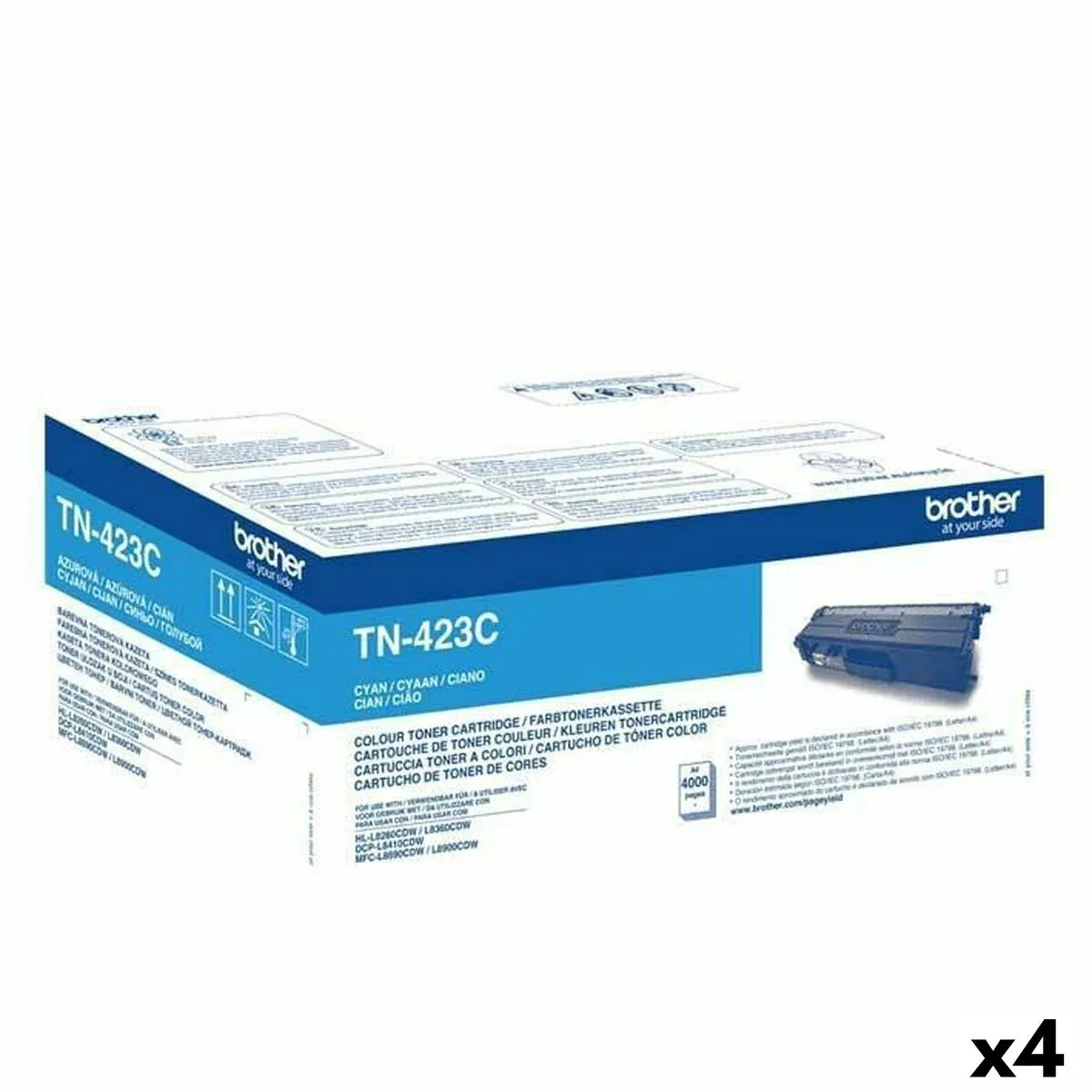 Brother TN423C Toner Cyan 4 Unités