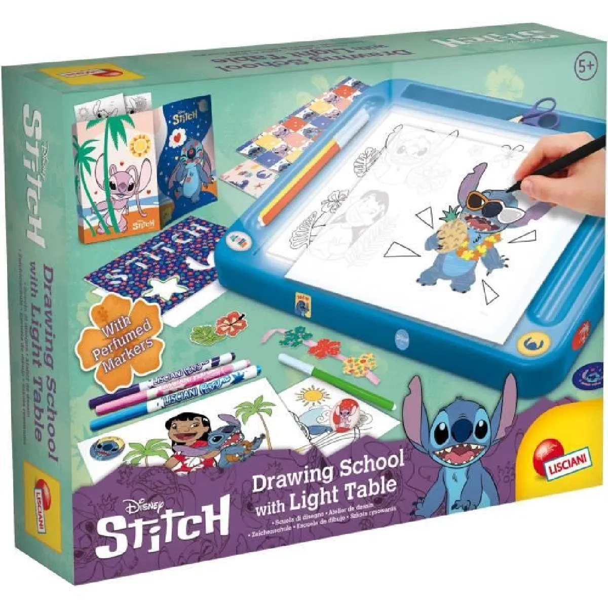 GENERIQUE - Kit de dessin Stitch - Table lumineuse avec modèles et feutres - Image 2