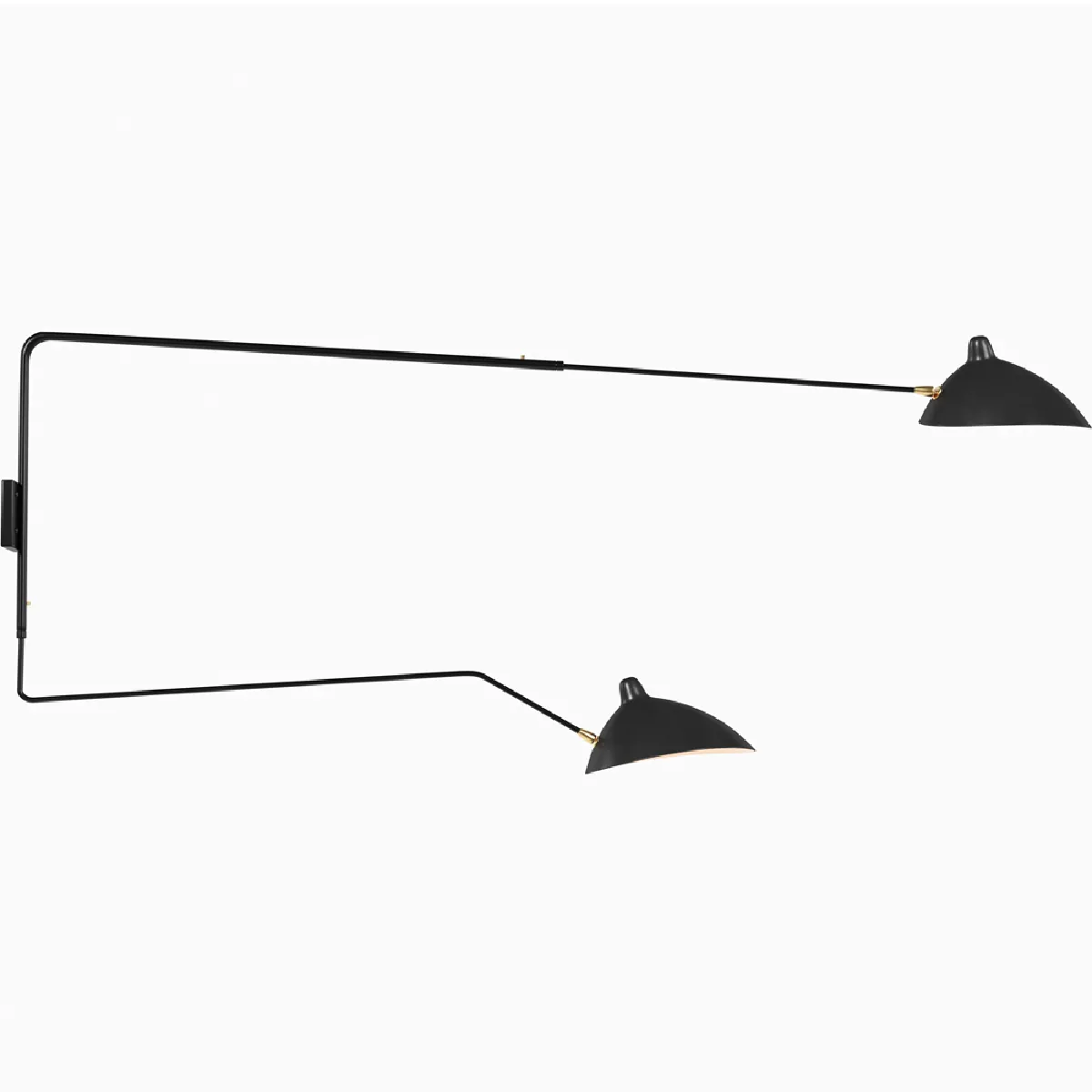 Lampe de Bureau - Applique Murale - 2 Bras Noir - George Noir Lampe de Bureau - Applique Murale - 2 Bras Noir - George Noir