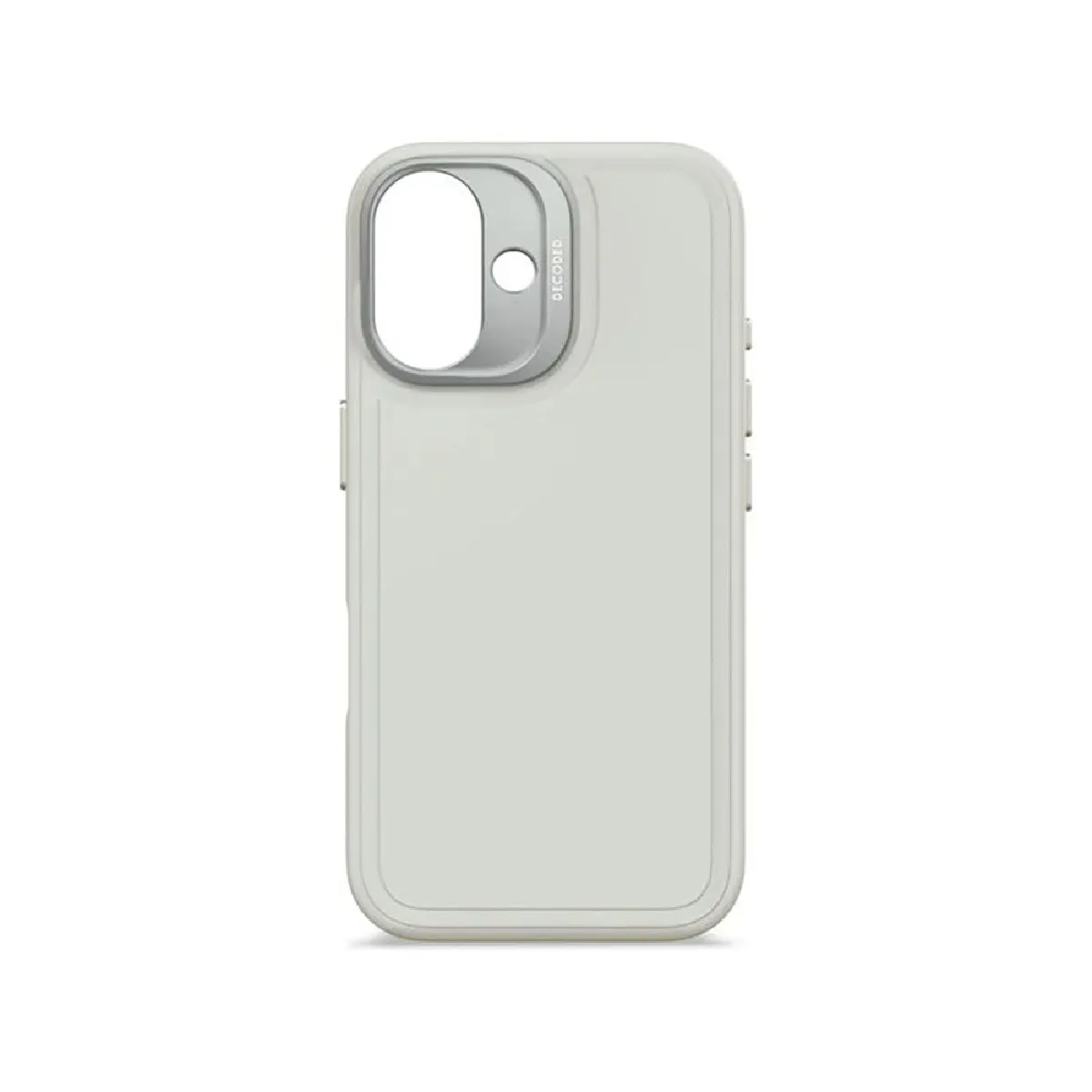 Decoded Gris Coque Pour Iphone 16 Gamme Stacks Compatible Magsafe En Silicone Antimicrobienne