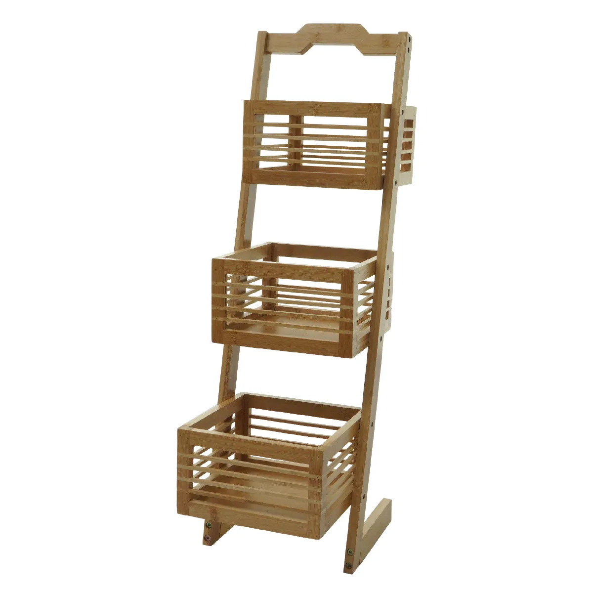 Decoshop26 Étagère sur pied bambou - Multicolore Decoshop26 Étagère sur pied bambou - Multicolore