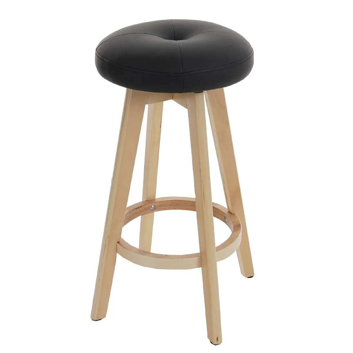 Tabouret de bar - PVC Noir