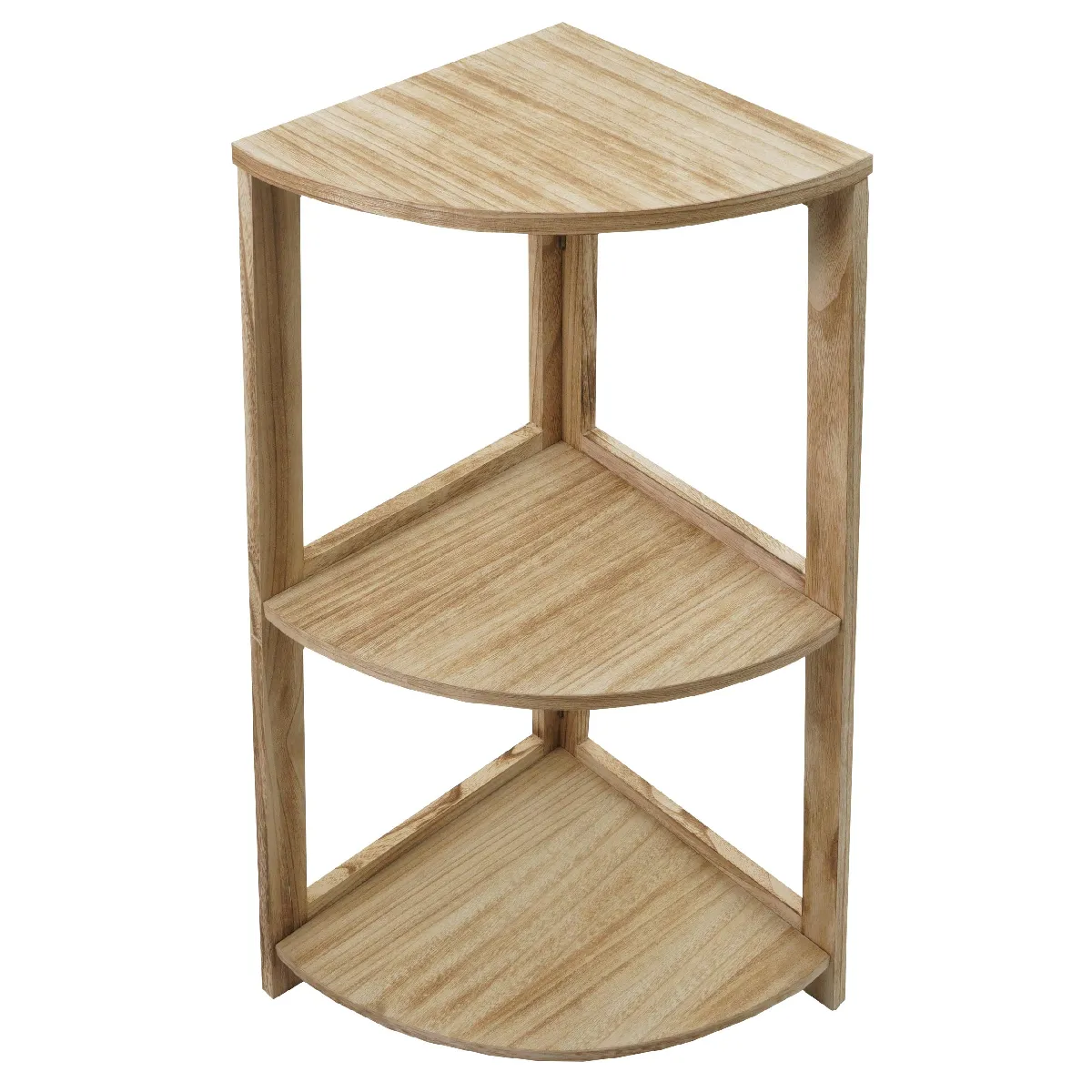 Decoshop26 Étagère d'angle 3 niveaux - Marron